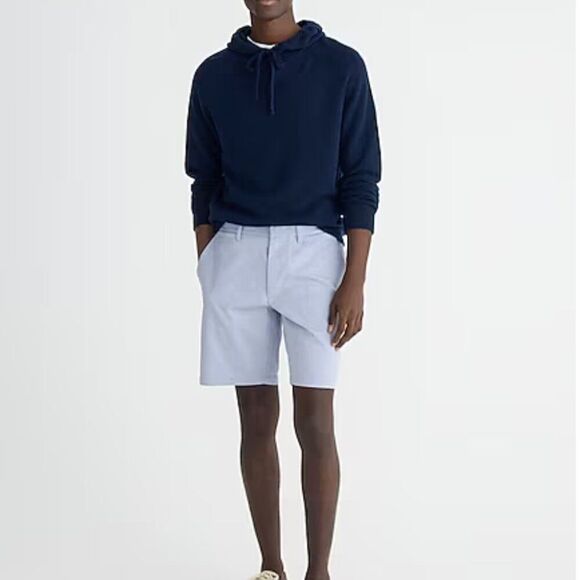 J. Crew Tech Oxford Shorts in Sky blue NWT size 36/9 - Picture 6 of 16